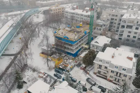 Postęp pracy inwestycji Ivory, Saska Kępa