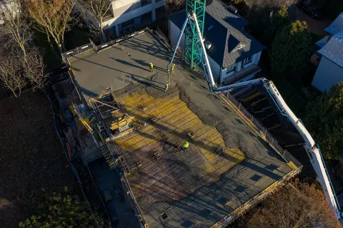 Postęp pracy inwestycji Ivory, Warszawa Saska Kępa