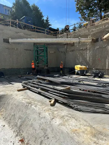 Postep pracy inwestycji Ivory, Warszawa Saska Kepa