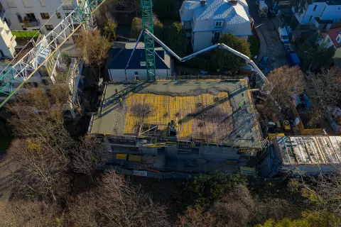 Postęp pracy inwestycji Ivory, Warszawa Saska Kępa