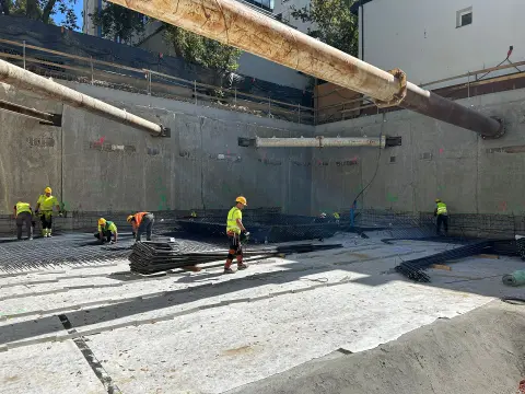 Postep pracy inwestycji Ivory, Warszawa Saska Kepa