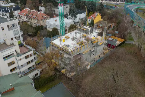 Postęp pracy inwestycji Ivory, Warszawa Saska Kępa