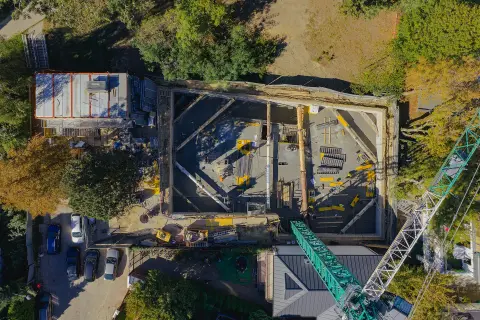 Postęp pracy inwestycji Ivory, Warszawa Saska Kępa