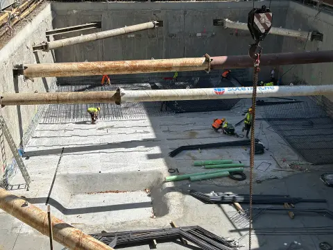 Postep pracy inwestycji Ivory, Warszawa Saska Kepa