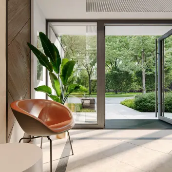 Wejście do inwestycji Ivory, Warszawa Praga Południe