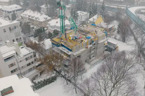 Postęp pracy inwestycji Ivory, Saska Kępa