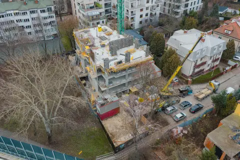 Postęp pracy inwestycji Ivory, Warszawa Saska Kępa