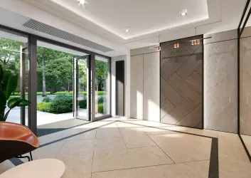 Wejście do inwestycji Ivory, Warszawa Praga Południe