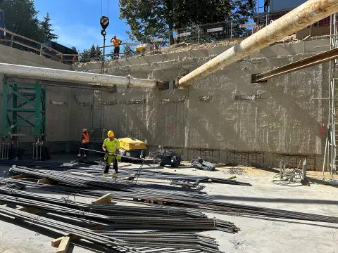 Postep pracy inwestycji Ivory, Warszawa Saska Kepa