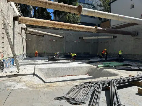 Postep pracy inwestycji Ivory, Warszawa Saska Kepa