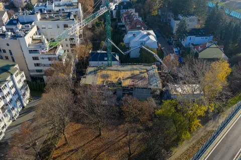 Postęp pracy inwestycji Ivory, Warszawa Saska Kępa