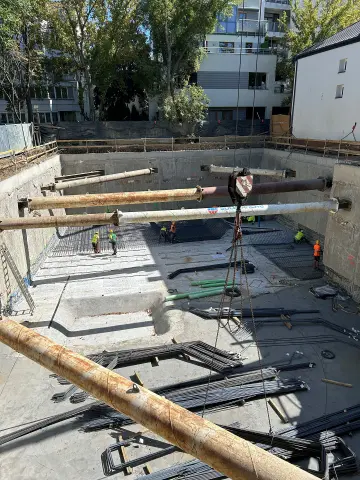 Postep pracy inwestycji Ivory, Warszawa Saska Kepa