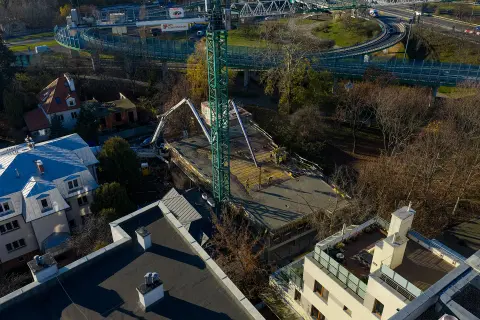 Postęp pracy inwestycji Ivory, Warszawa Saska Kępa